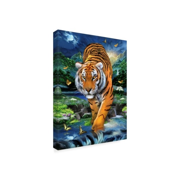 Howard Robinson 'Stalking Tiger' Canvas Art,14x19